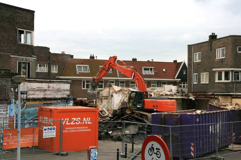 Sloopwerk Albert Heijn te Amsterdam